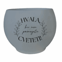 Lonec za rožo - HVALA KER NAM POMAGATE CVETETI