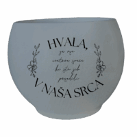 Lonec za rožo - HVALA ZA VSE CVETOVE SREČE, KI STE JIH POSADILI V NAŠA SRCA