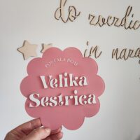 Oznanitvena tablica POSTALA BOM VELIKA SESTRICA/ POSTAL BOM VELIKI BRATEC
