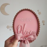 Akrilna oznanitvena tablica z okvirjem